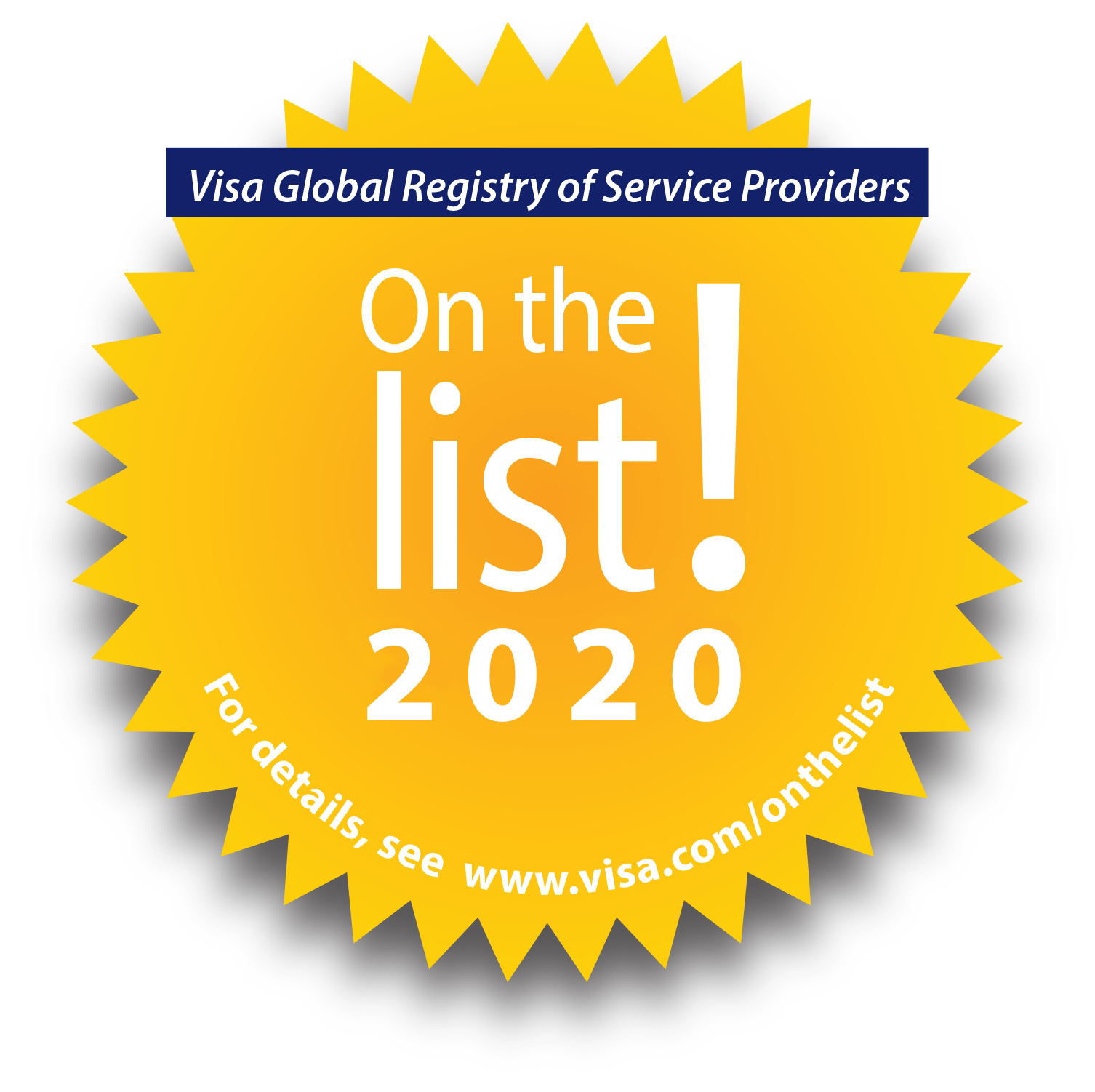 Visa Global Registry of Service Providers 2020